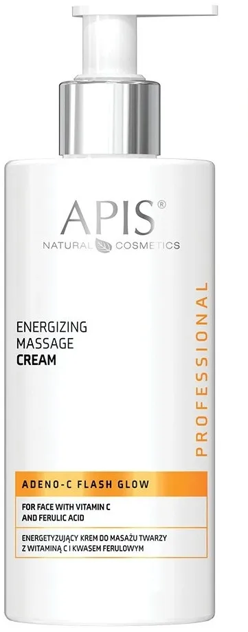 Crema energizzante per massaggio viso con vitamina C e acido ferulico