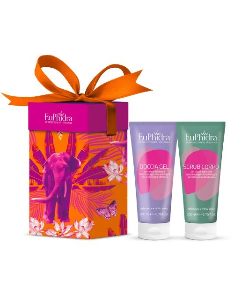 Euphidra Cofanetto Time for You Doccia gel 200ml + Scrub corpo 200ml