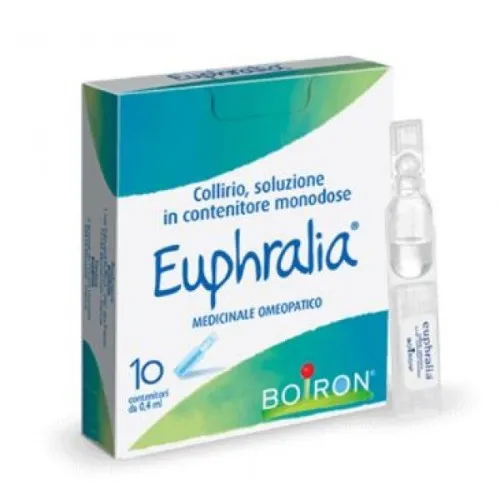 Euphralia collirio rinfrescante e antinfiammatorio - Allevia prurito, bruciore e stanchezza -  Formato 10 flaconcini monodoa da 0,4ML