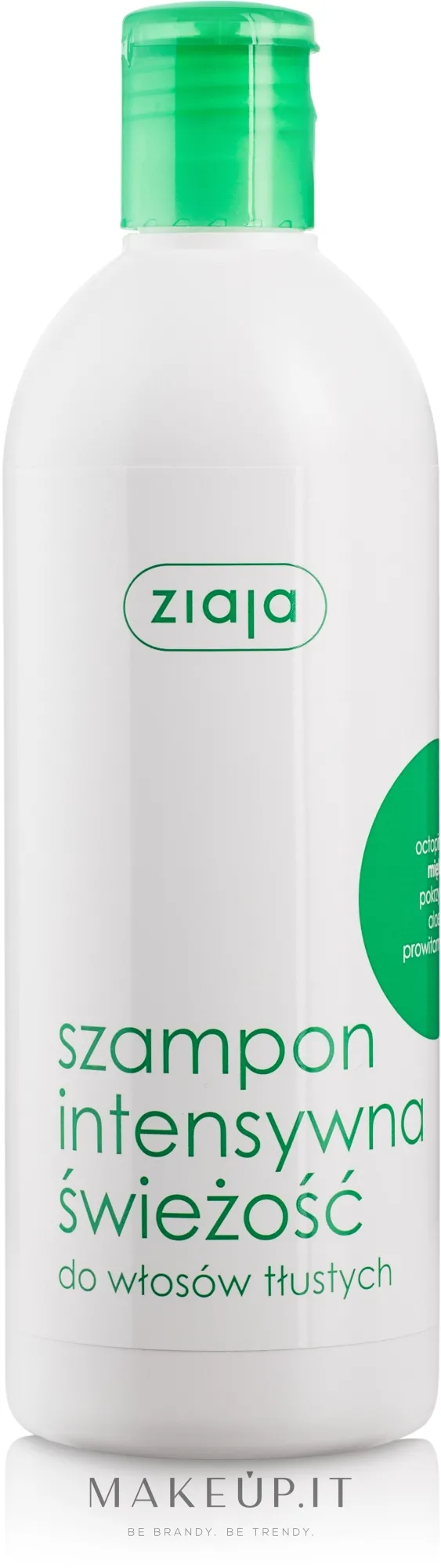 Shampoo rinfrescante per capelli grassi con estratto di menta