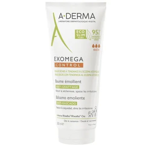 A-Derma Exomega control balsamo emolliente per pelle secca e atopica - Formato 200 ml