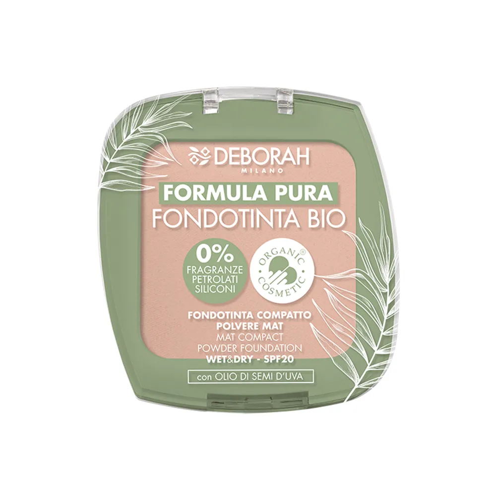 DEBORAH FORMULA PURA FONDOTINTA COMPATTO BIO N.3 9 GR.