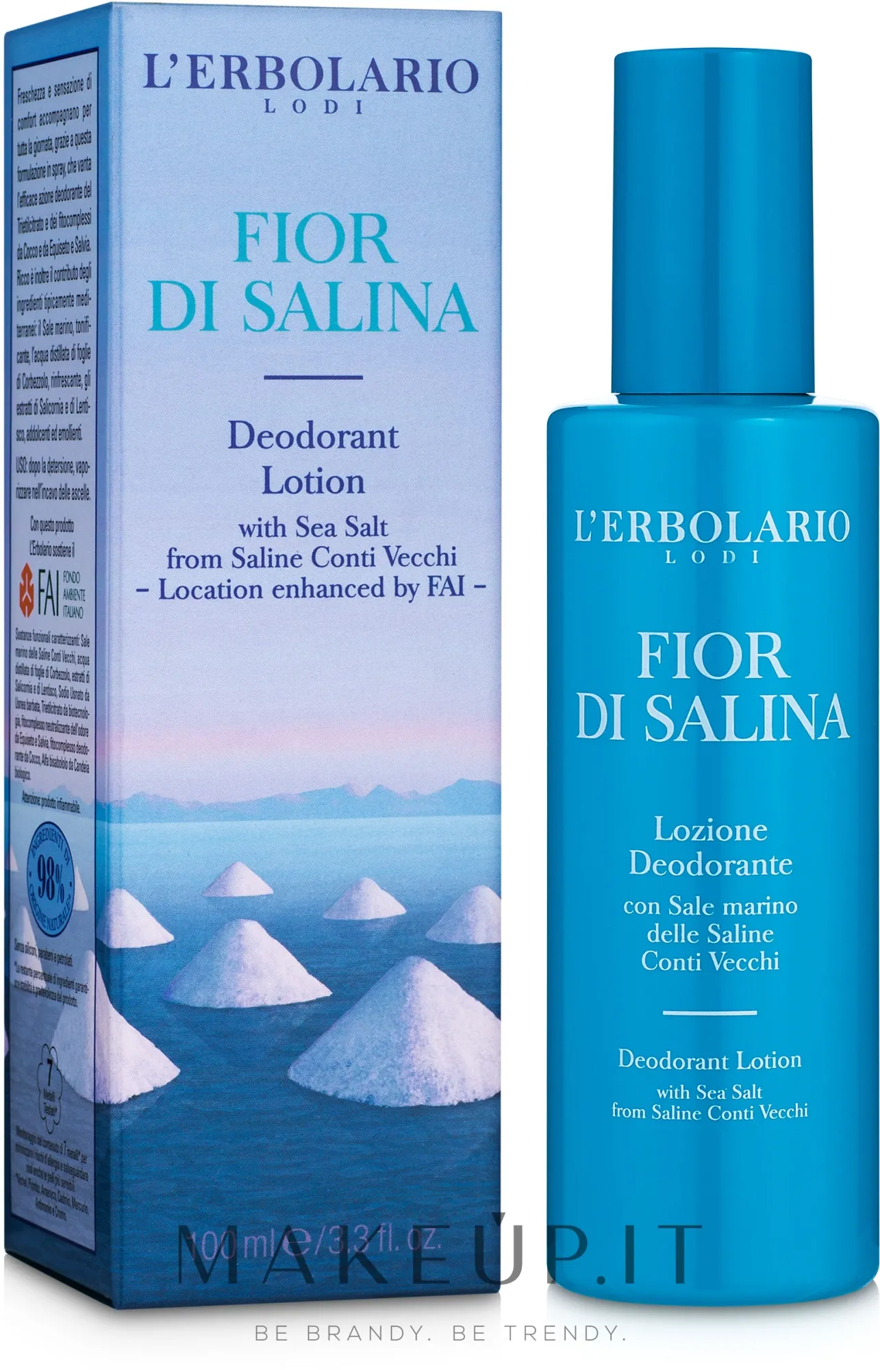 Lozione deodorante con sale marino