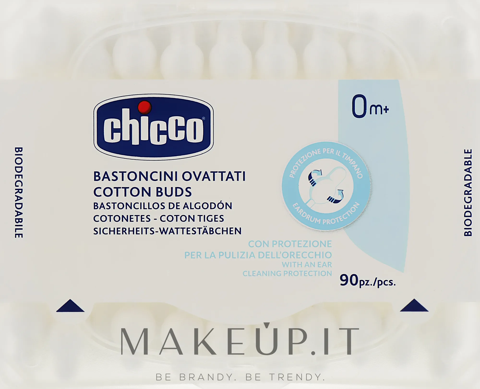 Bastoncini di cotone con limitatore, 90 pz