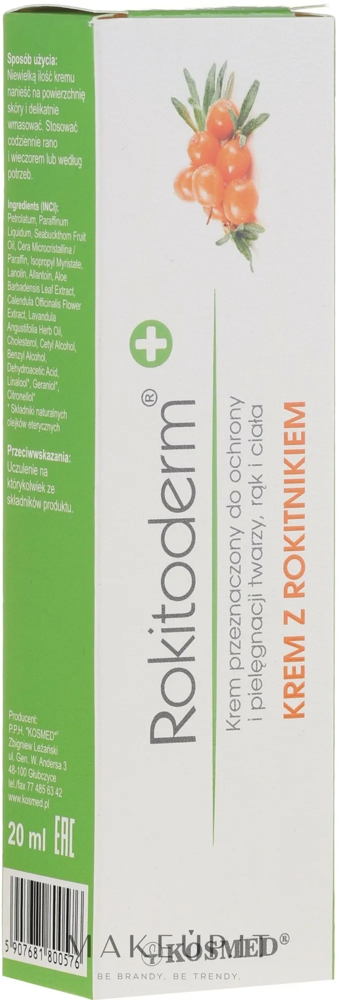 Crema con estratto di olivello spinoso