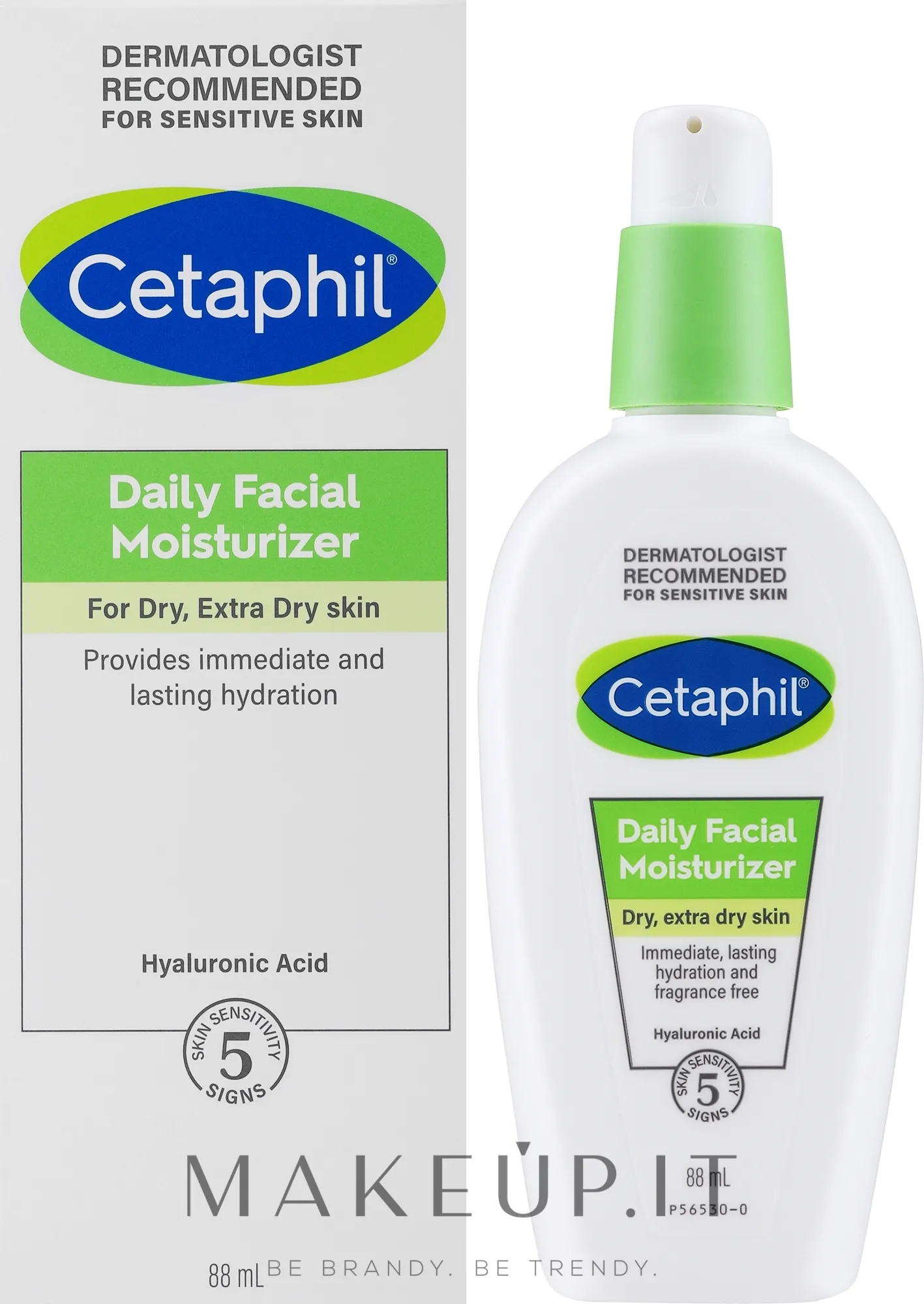 Lozione viso idratante all'acido ialuronico