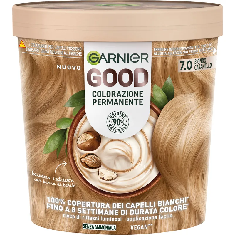 GARNIER GOOD COLORAZIONE PERMANENTE SENZA AMMONIACA N.7.0 160 GR