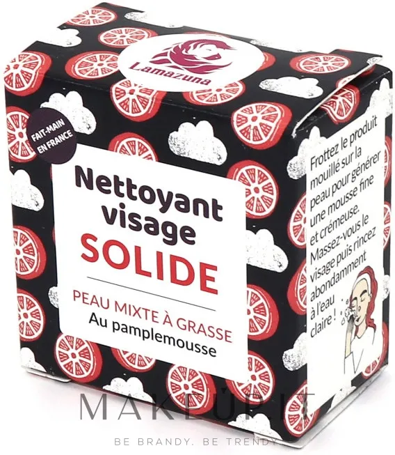 Detergente viso solido per pelli miste e grasse