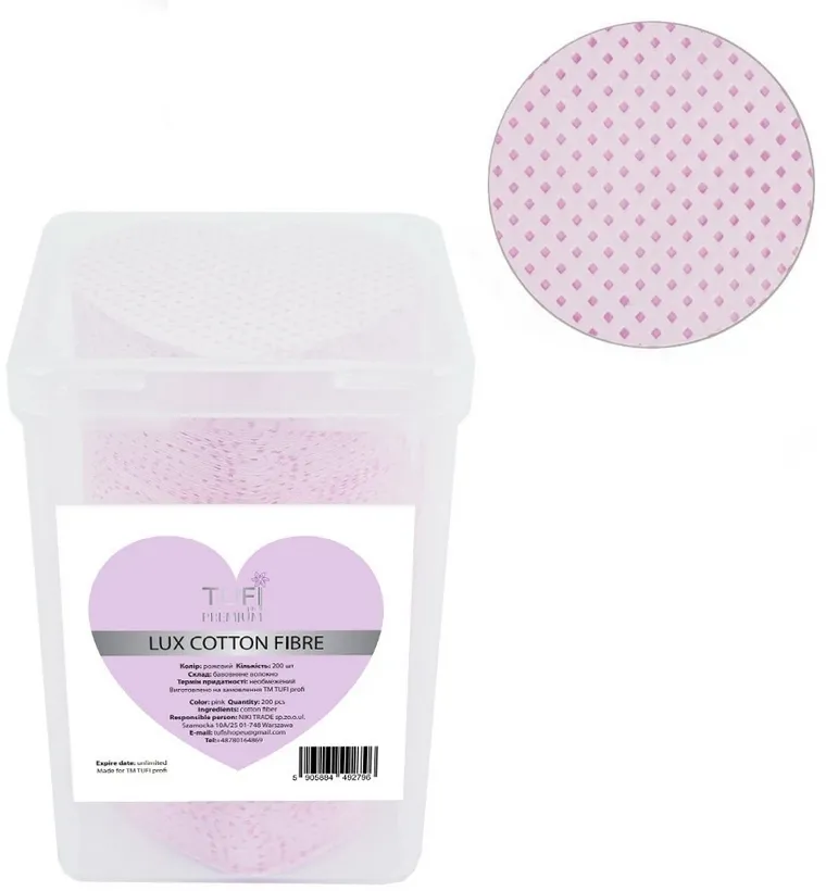 Salviette anti-pelucchi "Cuori", rosa