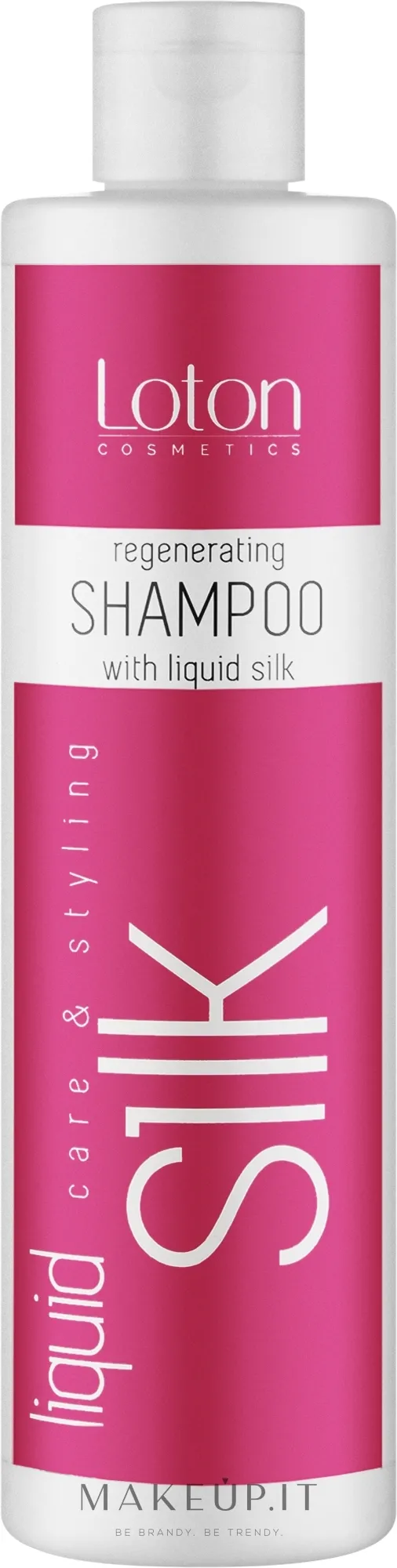Shampoo rigenerante con seta liquida
