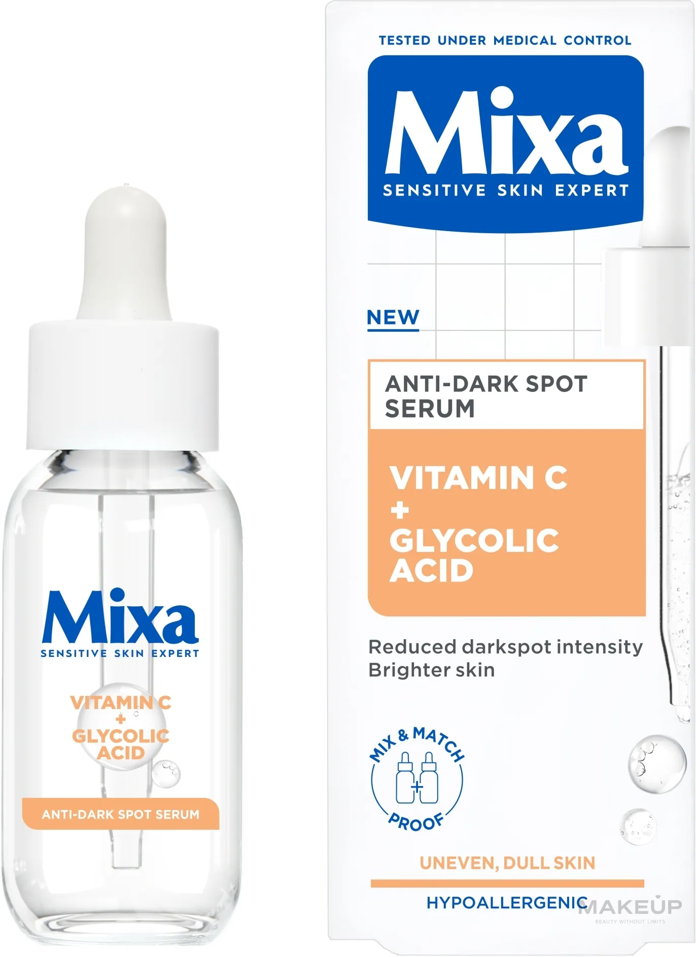 Siero con vitamina C e acido glicolico