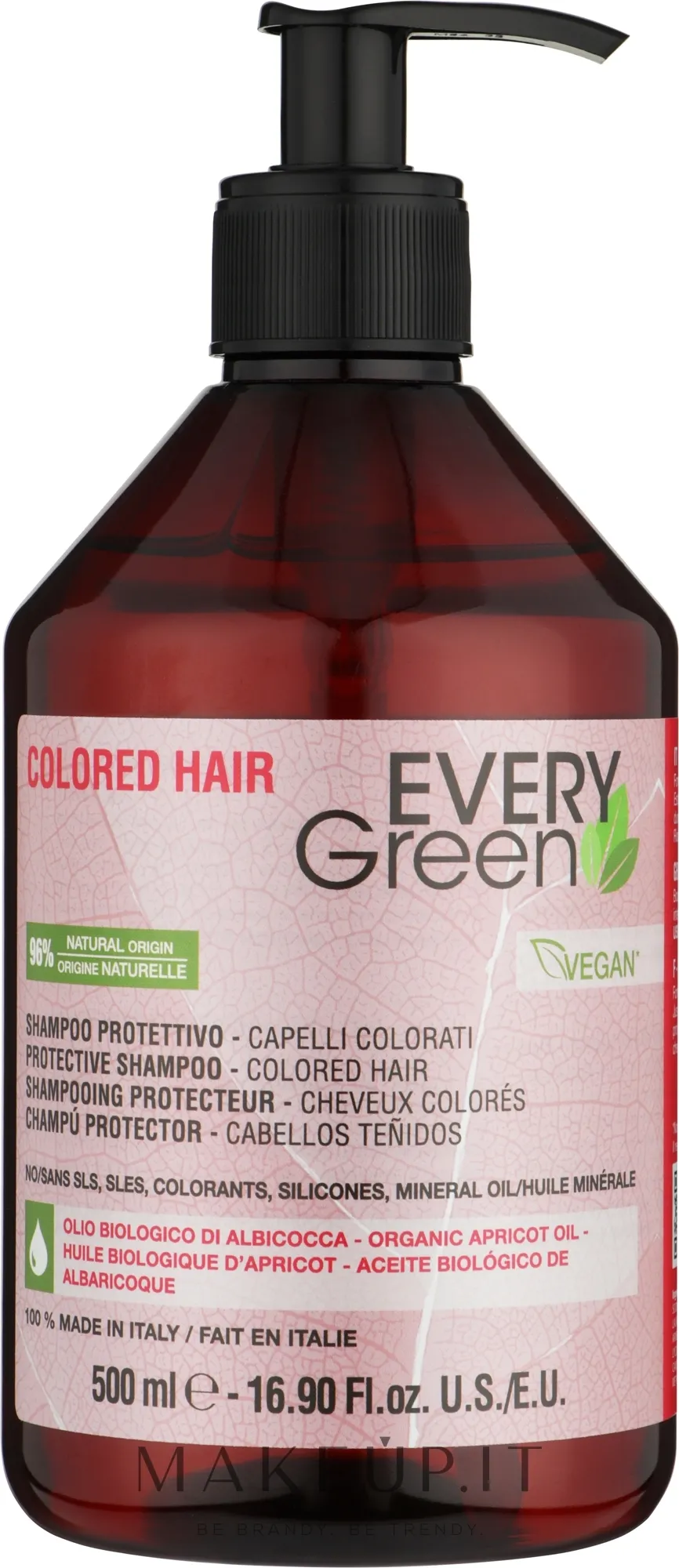 Shampoo per capelli tinti