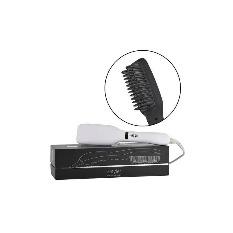 Ikoo E-Styler Platinum White - Spazzola riscaldata lisciante