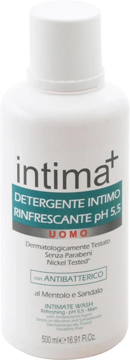 SODICO INTIMA + DETERGENTE INTIMO FRESCO MENTOLO UOMO NICHEL TESTED 500 ML