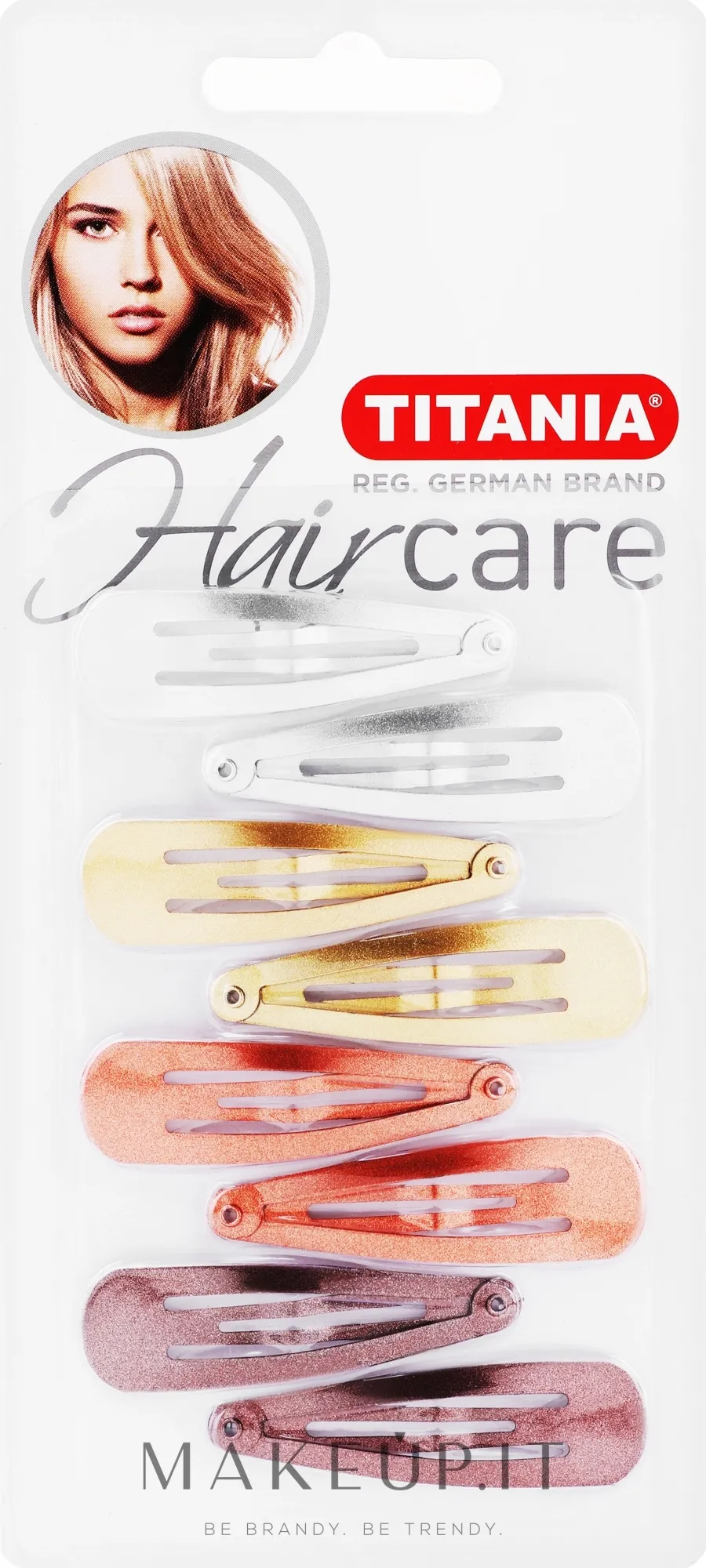 Mollette per capelli 5 cm, 8 pezzi, multicolore