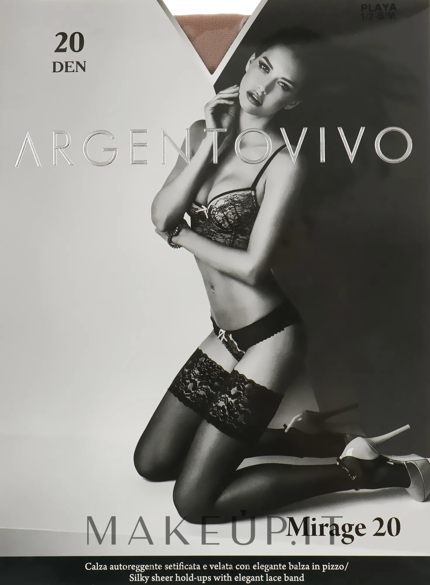 Calze autoreggenti "Mirage 20 AUT" 20 DEN, playa