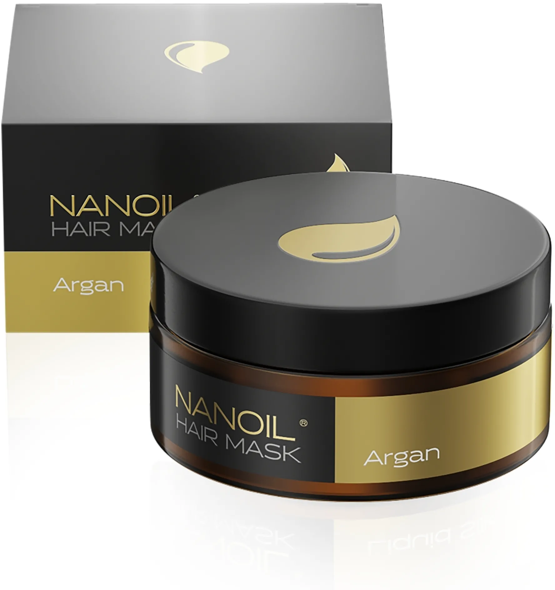 Maschera per capelli all'olio di argan