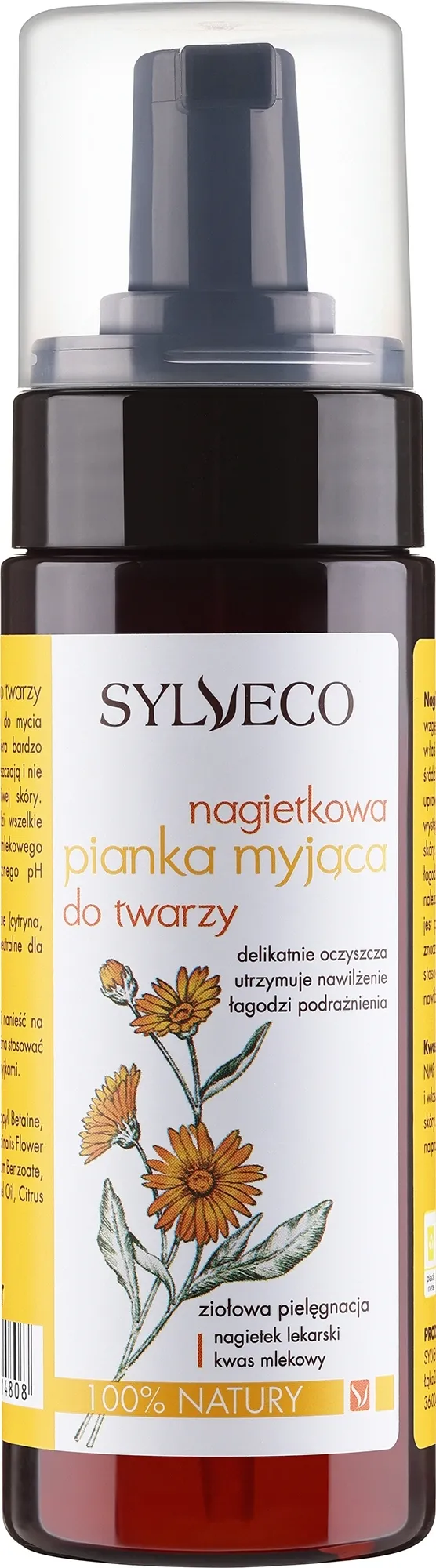 Schiuma detergente alla calendula