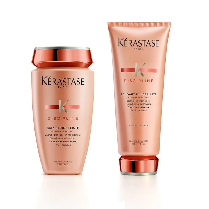 Kerastase Discipline Bain Fluidealiste 250ml+Fondant Fluidealiste 200ml - kit per capelli indisciplinati e crespi