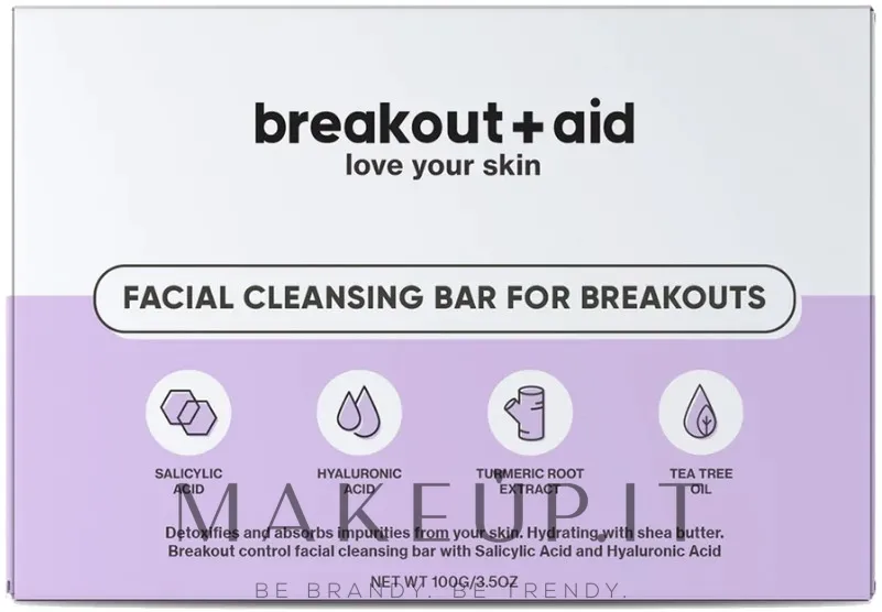 Sapone viso detergente per l'acne