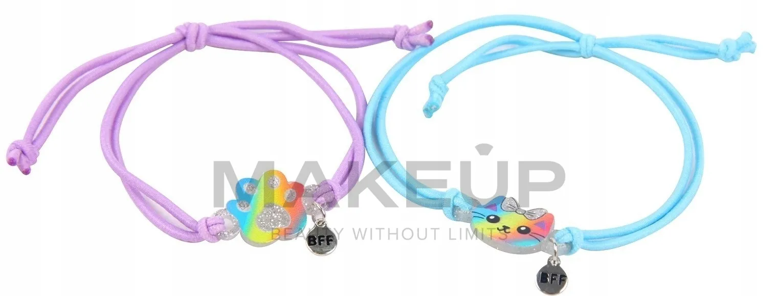 Bracciali con pendente, 2 pz, 6445, lilla e blu