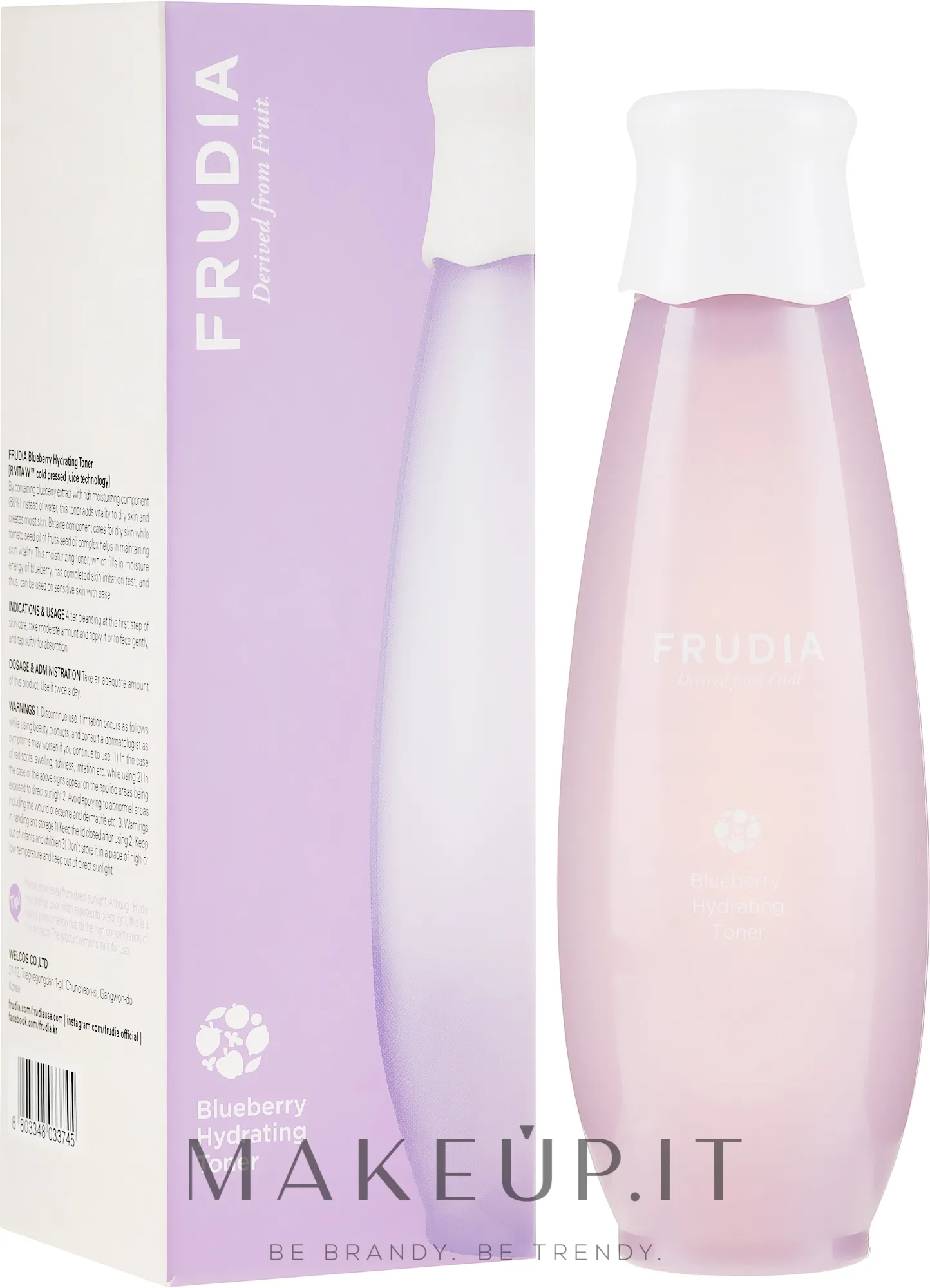 Tonico viso idratante al mirtillo