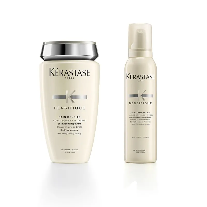 Kerastase Densifique Bain+Mousse Densimorphose 250+150ml shampoo+mousse densificante capelli fini sottili