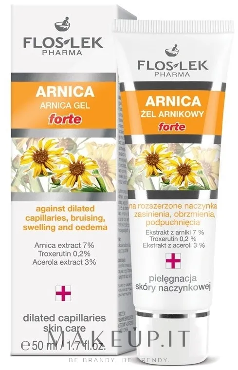 Gel all'arnica per capillari dilatati, lividi e gonfiore