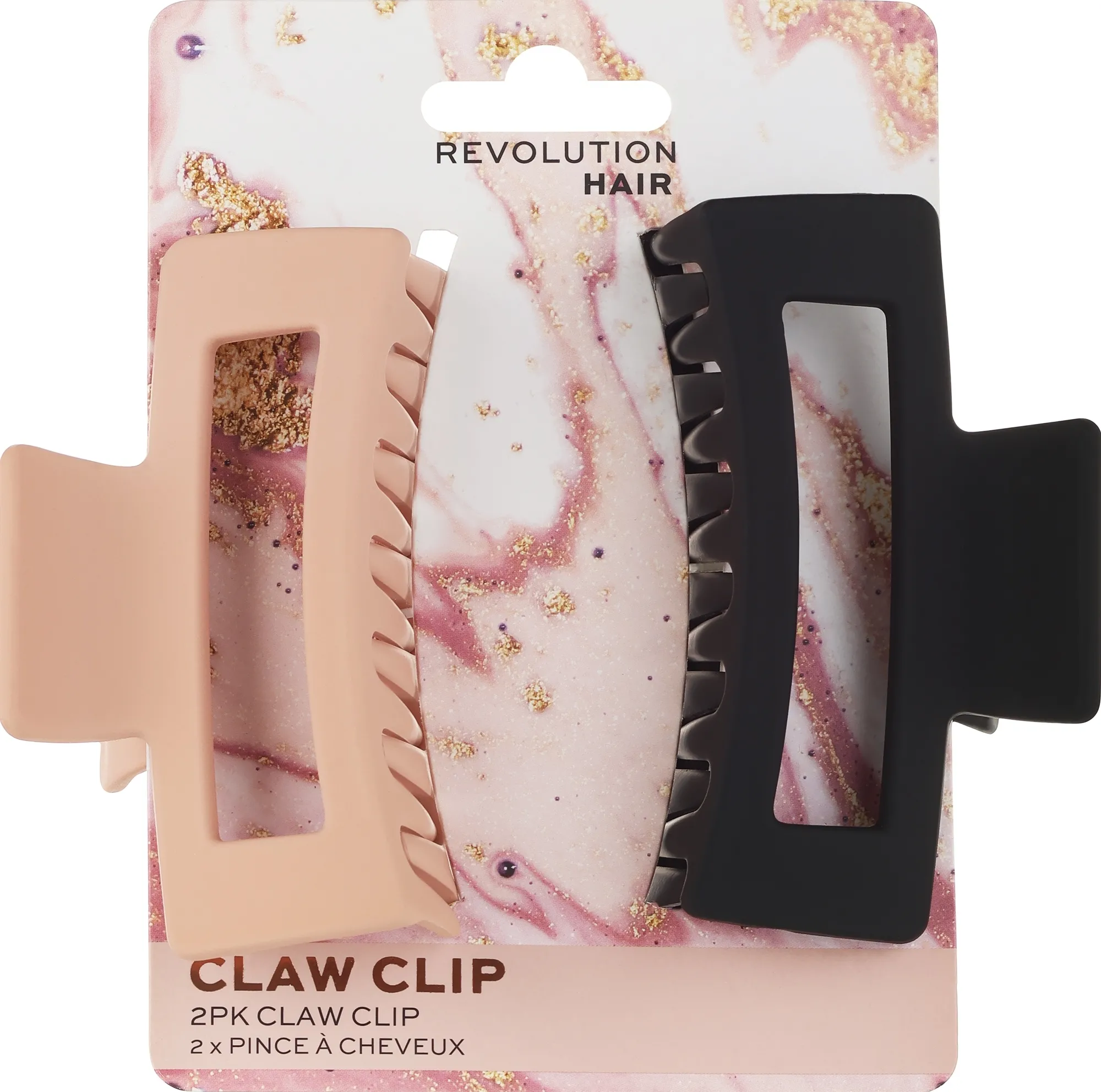 Pinze capelli, 2 pz., neri e beige