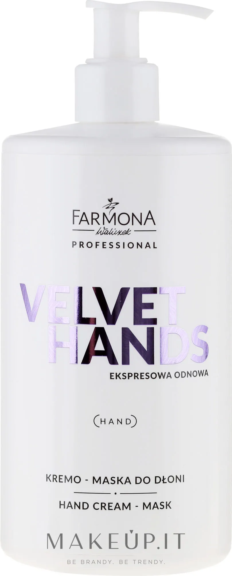 Maschera-crema mani, con aroma di giglio e lilla