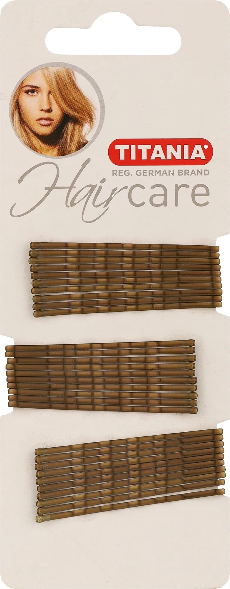 Forcine capelli, ondulate, dorate, 50 mm, 30 pz.