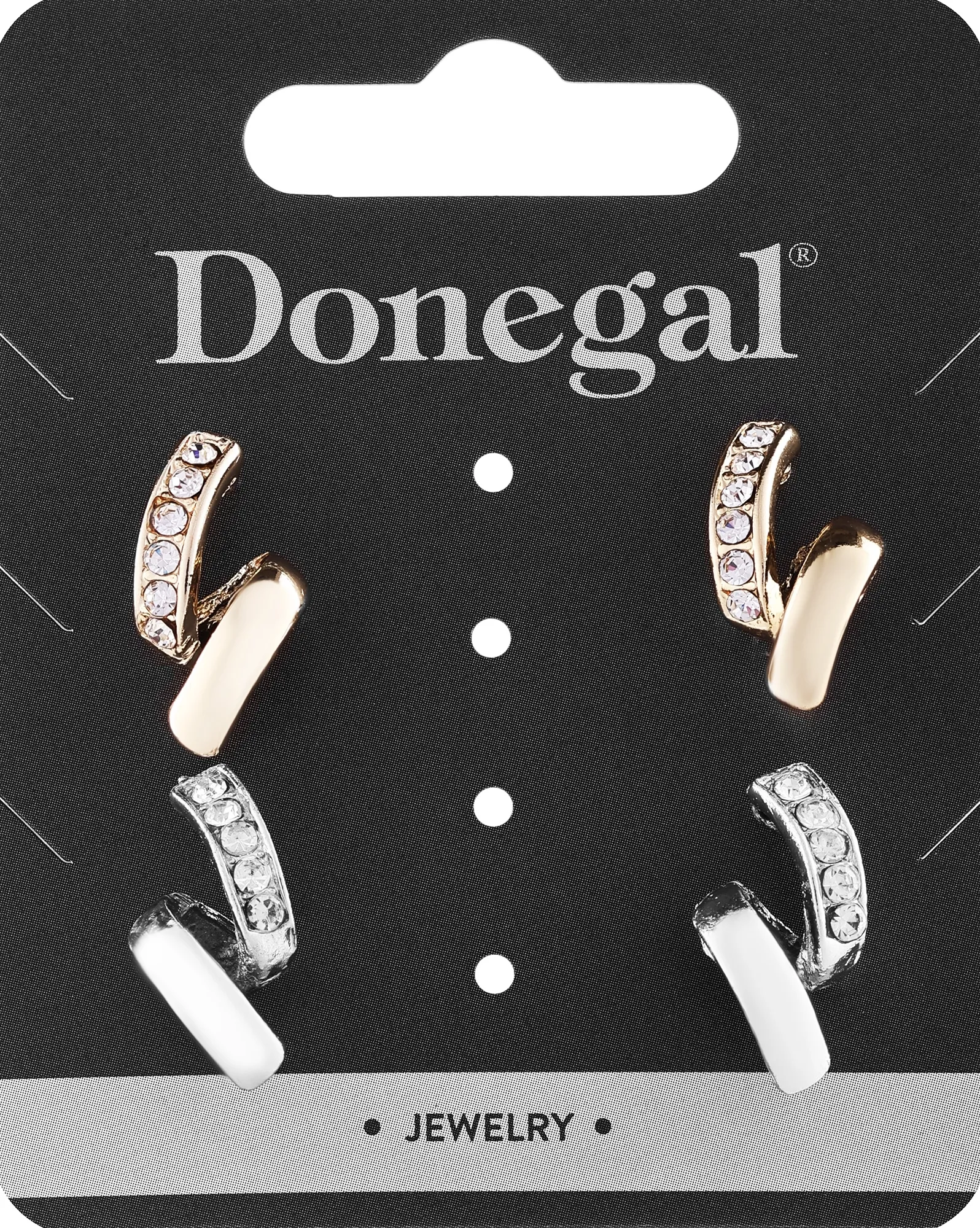 Orecchini, 6415+1, 4 pezzi, argento + oro