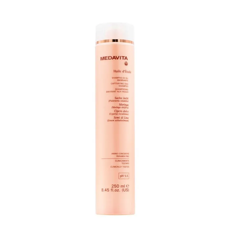 Medavita Huile d'Étoile Shampoo di Oli Inebriante 250ml - shampoo nutriente illuminante per tutti i tipi di capelli