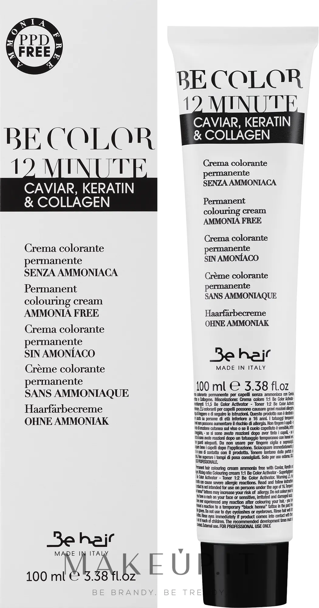 Tinta-crema per capelli, senza ammoniaca