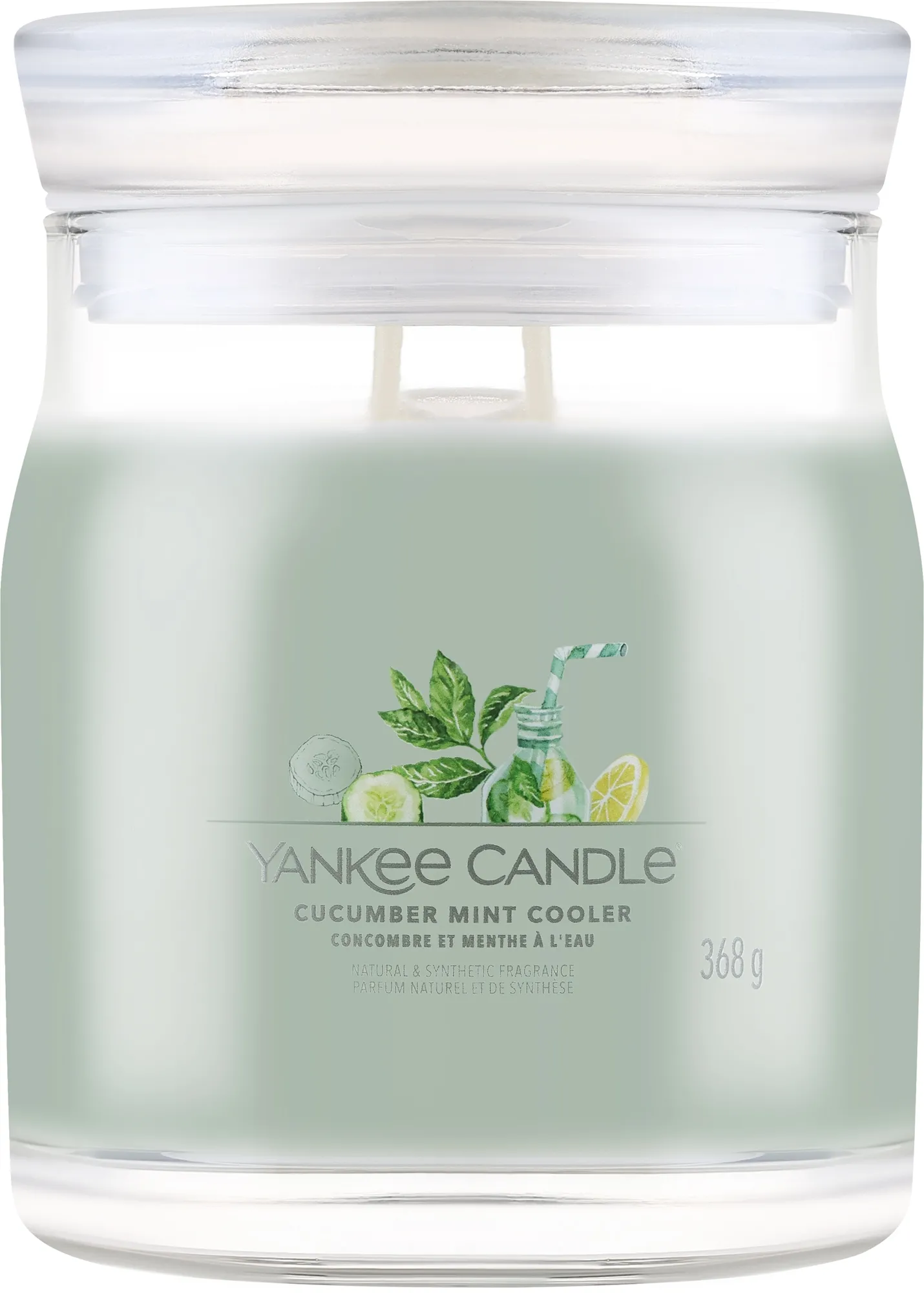 Candela profumata "Cucumber Mint Cooler", 2 stoppini