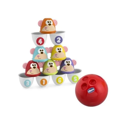 Chicco Gioco Monkey Strike Bowling 18m+