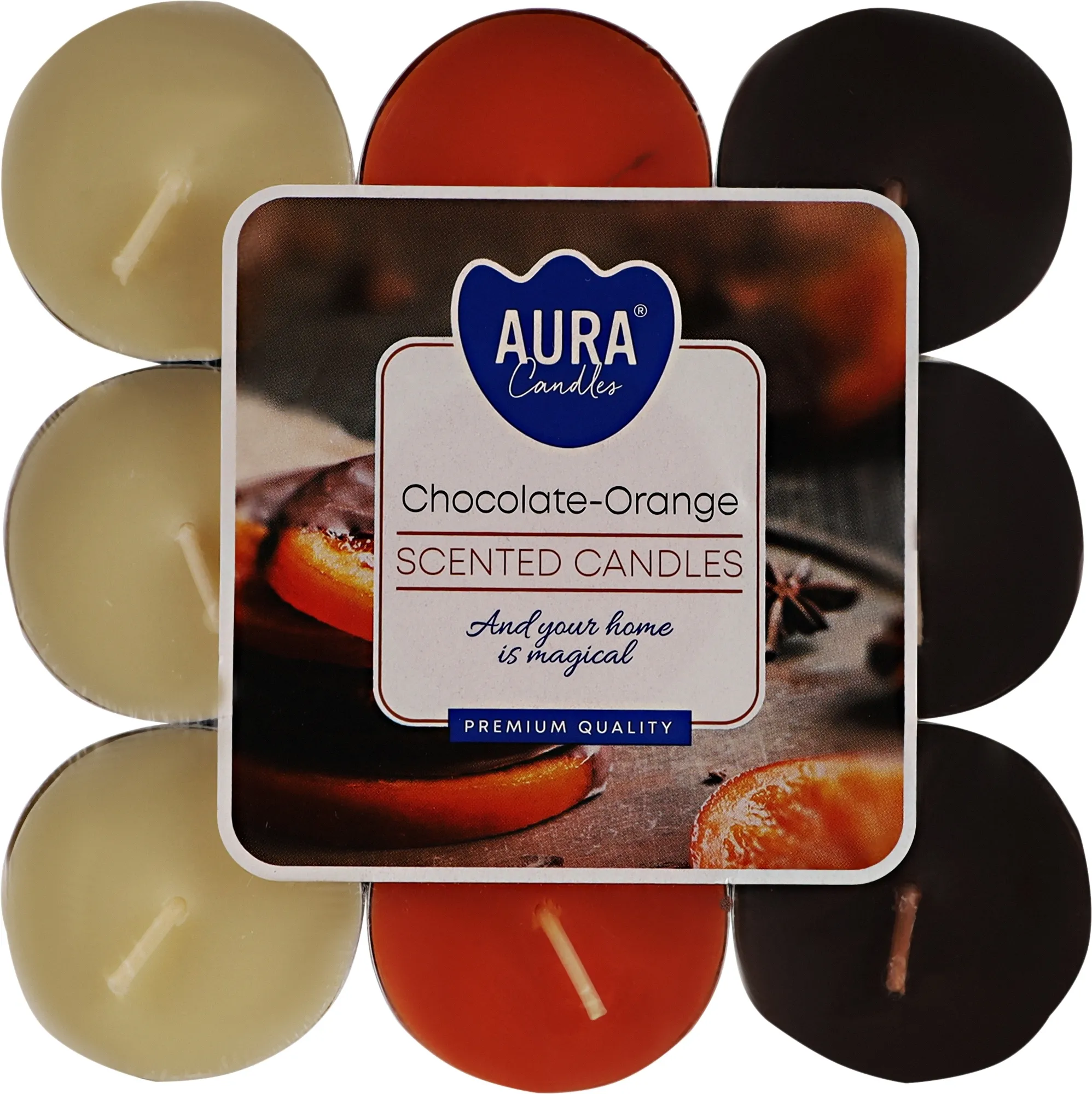 Lumino "Cioccolato e arancia", 18 pz