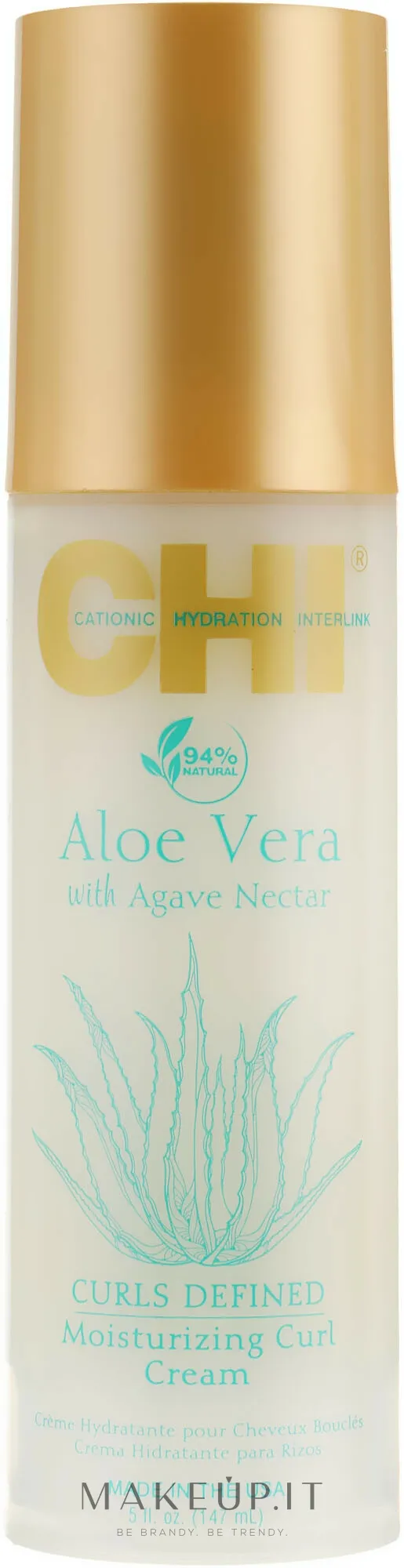 Crema Idratante all'aloe vera per capelli ricci