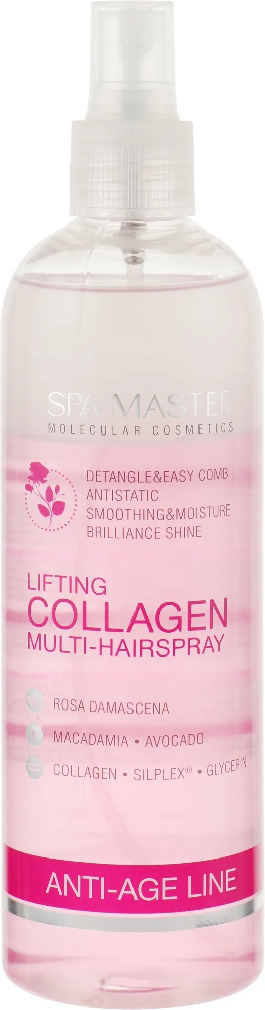 Siero spray per il sollevamento dei capelli con collagene