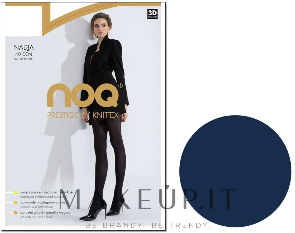 Collant "3D Nadja" 40 Den, navy