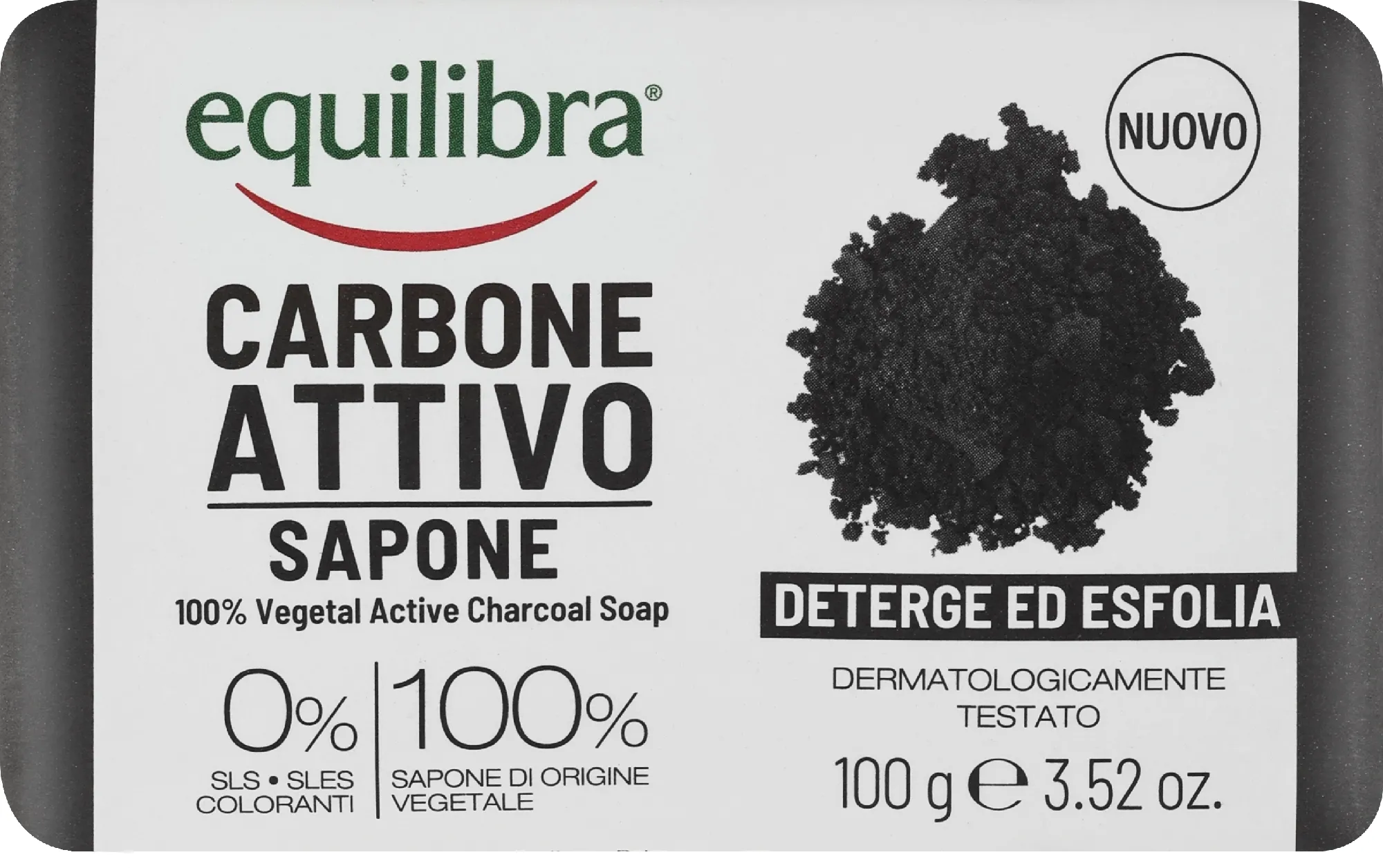 Sapone al carbone attivo