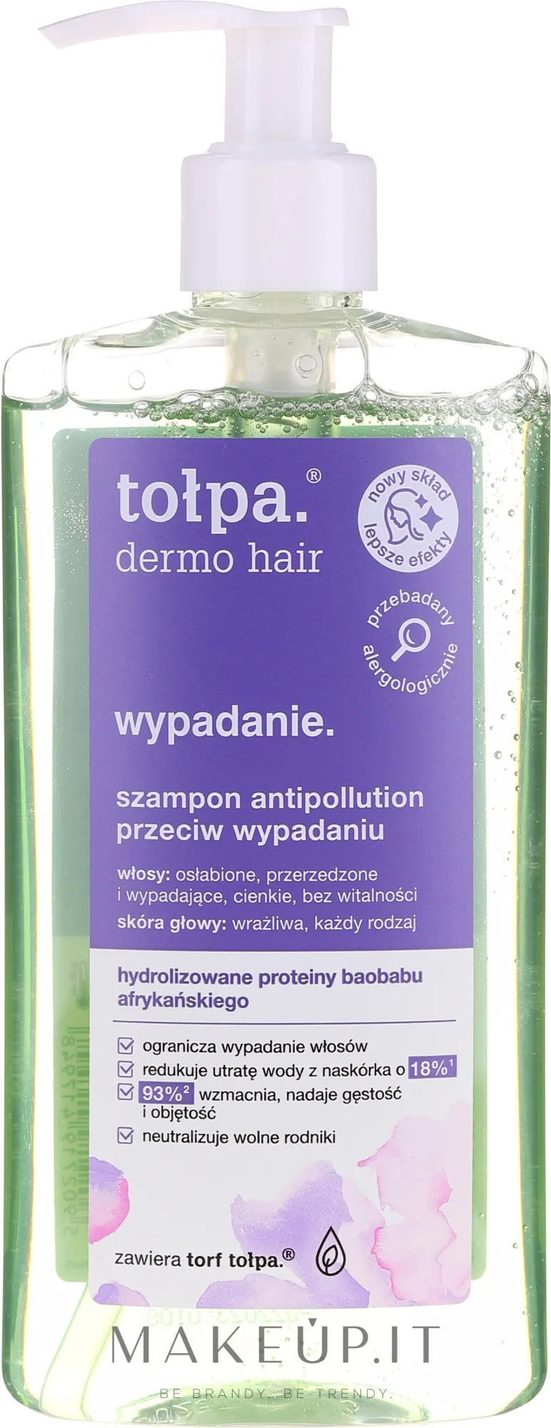 Shampoo anticaduta con proteine del baobab africano