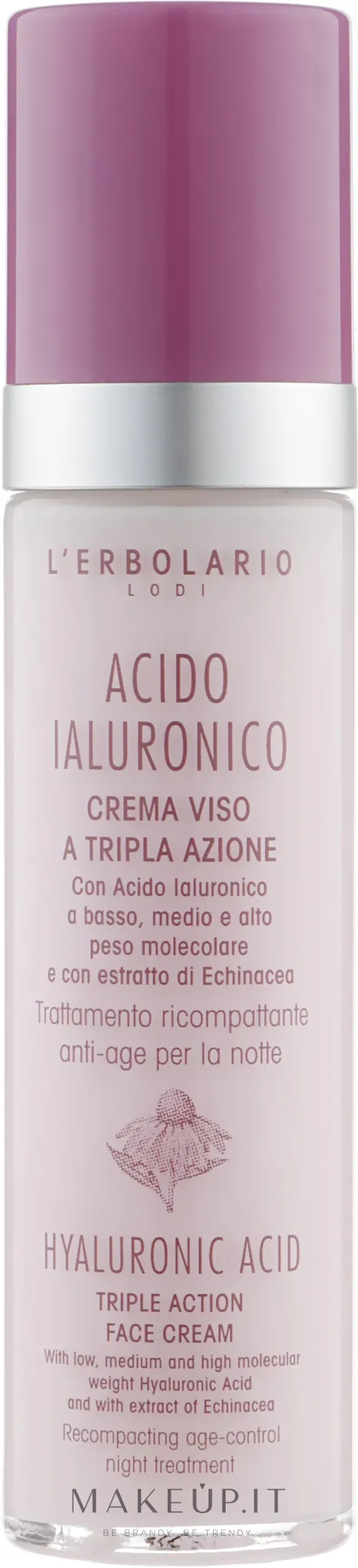Crema viso con acido ialuronico, da notte