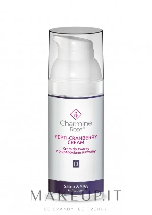 Crema viso con biopeptidi di mirtillo rosso