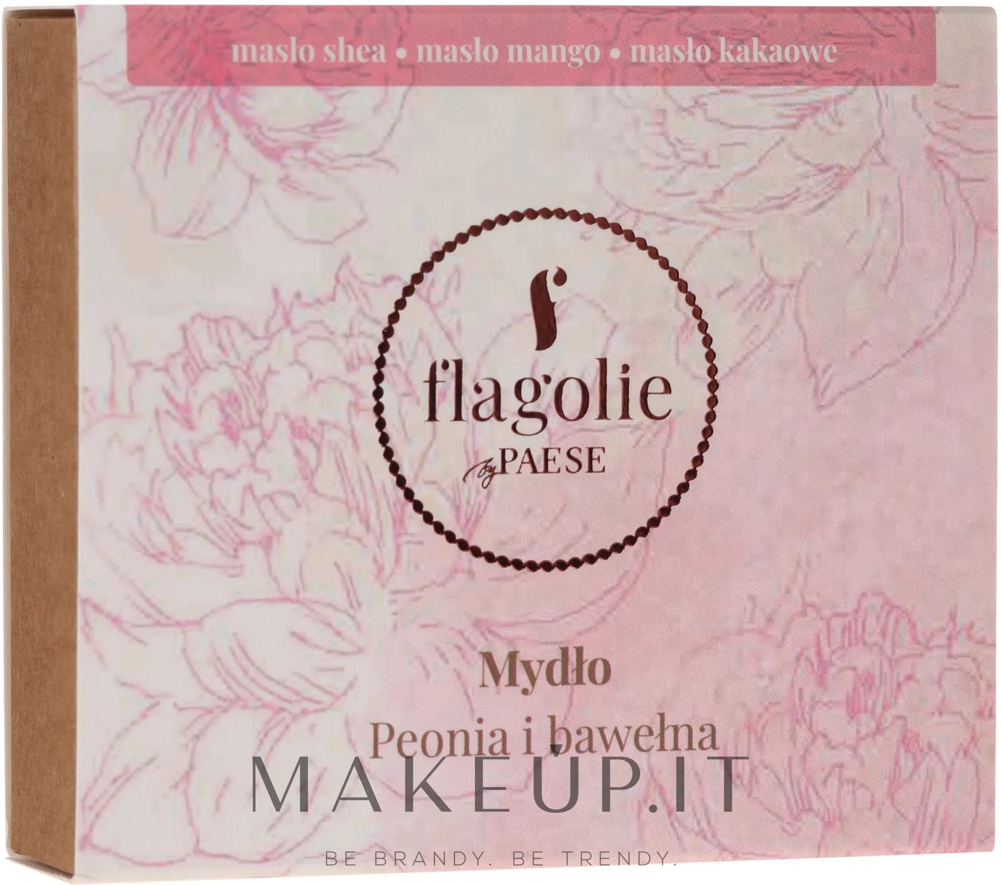 Sapone naturale per mani e corpo "Peonia e cotone"