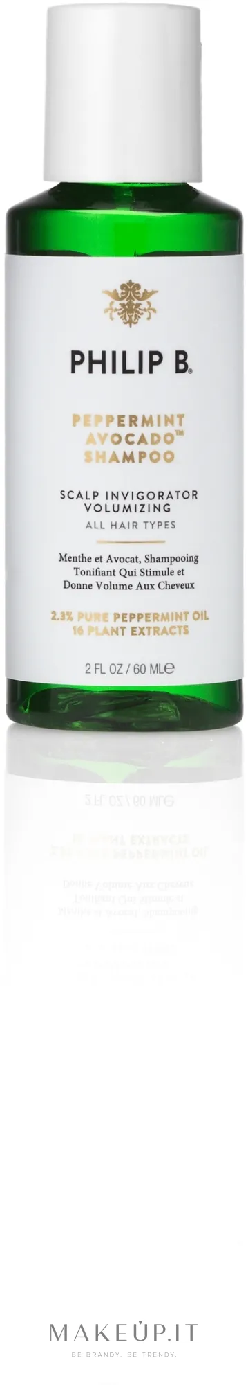 Shampoo alla menta e avocado