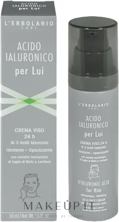 Crema viso da uomo con acido ialuronico
