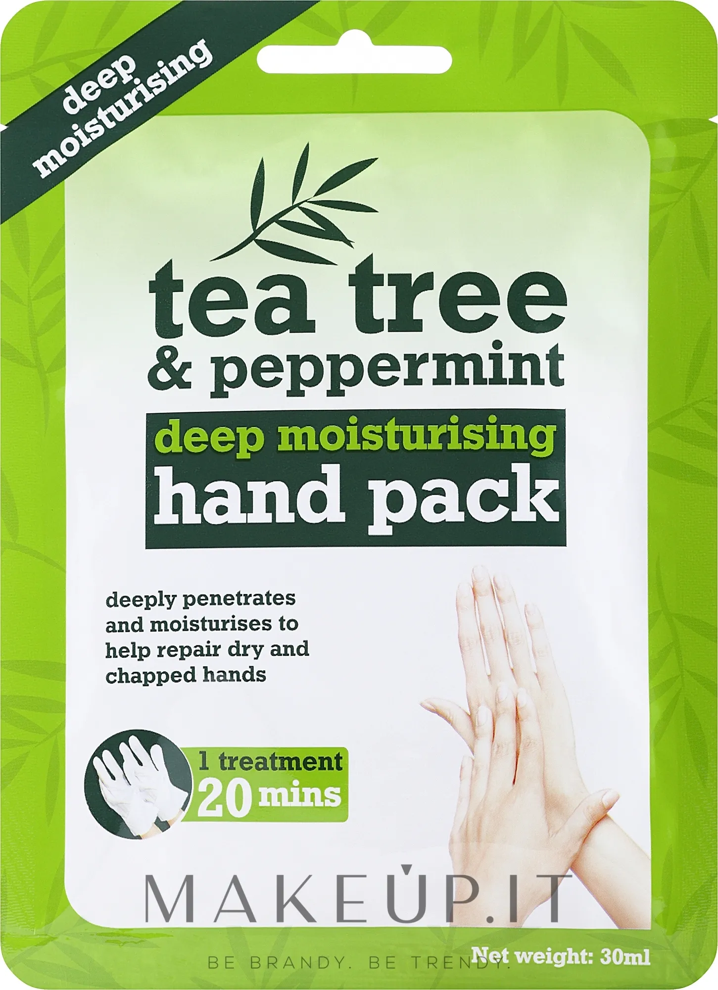 Maschera-guanti per le mani