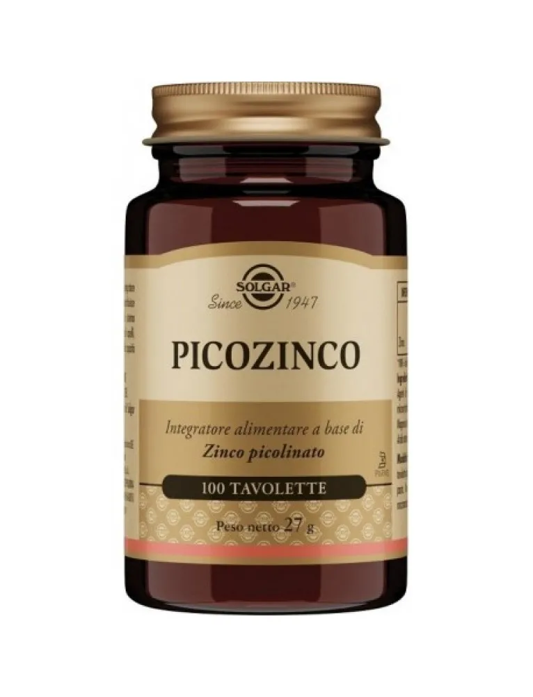Solgar Picozinco 100 Tavolette