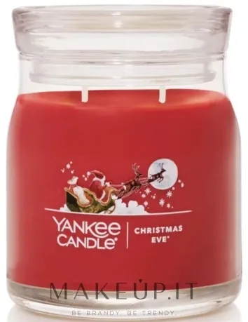 Candela profumata in barattolo "Vigilia di Natale", 2 stoppini